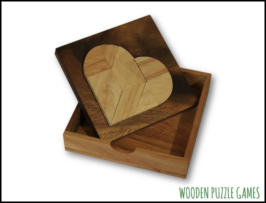 Tangram Heart Puzzle Game